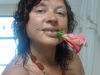 Елена Корнюшонкова с цветком